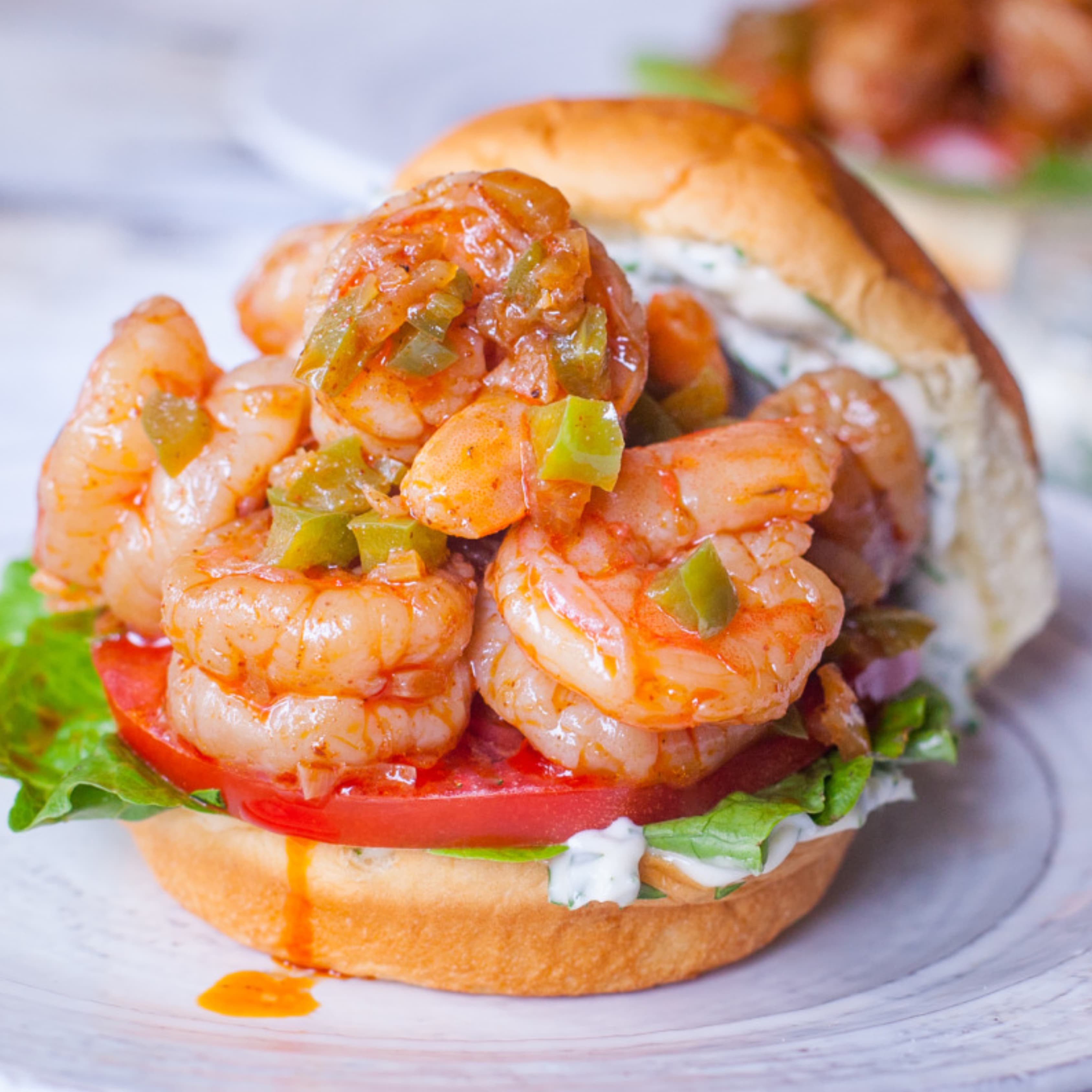 Fried Shrimp Burger